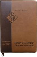 Okładka książki Nowy Testament NPD suwak paginatory ciemnobrązowy