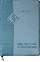 Okładka książki Nowy Testament NPD suwak paginatory jasnoniebieski