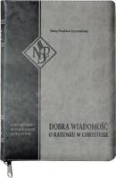 Okładka książki Nowy Testament NPD suwak paginatory szary