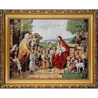 Opakowanie Obraz Haftowany Jezus z Dziećmi 22x27,5cm