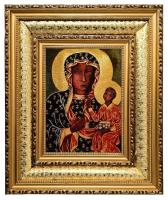 Opakowanie Obraz Haftowany Matka Boża Częstochowska 38xS32cm