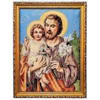 Opakowanie Obraz Haftowany Św. Józef z dzieciątkiem 42x32cm