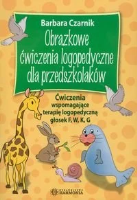 Obrazkowe ćwiczenia logopedyczne... F, W, K, G. Autor: Czarnik Barbara. SmakLiter.pl Okładka książki Obrazkowe ćwiczenia logopedyczne... F, W, K, G