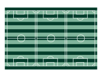 Obrus Boisko piłkarskie 120x180cm mix. Wydawca: PartyDeco. SmakLiter.pl Opakowanie Obrus Boisko piłkarskie 120x180cm mix