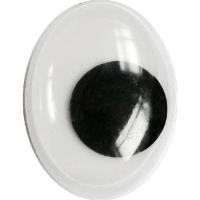 Opakowanie Oczy samoprzylepne czarne 5x7mm bez rzęs 50szt