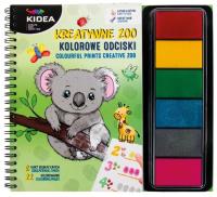 Odciski kreatywne zoo KIDEA. Wydawca: Derform. SmakLiter.pl Opakowanie Odciski kreatywne zoo KIDEA