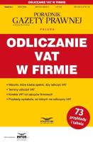 Odliczanie VAT w firmie. Podatki 4/2025. Autor:   Praca zbiorowa. SmakLiter.pl Okładka książki Odliczanie VAT w firmie. Podatki 4/2025