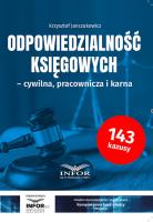 Odpowiedzialność księgowych. Autor: r.pr. dr Krzysztof Janczukowicz. SmakLiter.pl Okładka książki Odpowiedzialność księgowych