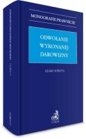 Okładka książki Odwołanie wykonanej darowizny