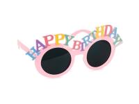 Opakowanie Okulary Happy Birthday 18,5x7,5cm różowe