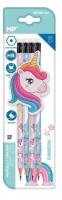 Ołówek sześciokątny HB z dodatk. gumką Jednorożec. Wydawca: MP Main Paper. SmakLiter.pl Opakowanie Ołówek sześciokątny HB z dodatk. gumką Jednorożec