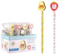 Ołówek z gumką HB Awokado i truskawka (24szt). Wydawca: MP Main Paper. SmakLiter.pl Opakowanie Ołówek z gumką HB Awokado i truskawka (24szt)