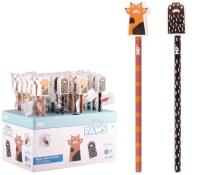 Ołówek z gumką HB Lapki zwierzaków (24szt). Wydawca: MP Main Paper. SmakLiter.pl Opakowanie Ołówek z gumką HB Lapki zwierzaków (24szt)