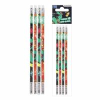 Ołówek z gumką HB Skate Dino 4szt. Wydawca: Starpak. SmakLiter.pl Opakowanie Ołówek z gumką HB Skate Dino 4szt