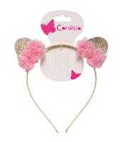 Opaska z uszkami i kwiatkami. Wydawca: Coralico. SmakLiter.pl Opakowanie Opaska z uszkami i kwiatkami