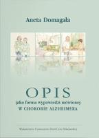 Okładka książki Opis jako forma wypowiedzi mówionej w chorobie...