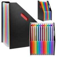 Opakowanie Organizer harmonijkowy A4 13 przegród czarny