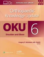 Okładka książki Orthopaedic Knowledge Update®: Shoulder and Elbow 6: Print + Ebook