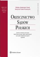 Okładka książki Orzecznictwo Sądów Polskich 4/2022