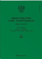 Okładka książki Orzecznictwo Sądu Najwyższego 4/2022