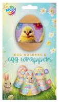 Opakowanie Owijki Wielkanocne na jajka 12szt. + 4 podstawki na jajka