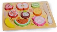 Opakowanie Owoce drewniane do krojenia na magnes