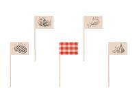 Opakowanie Ozdobne pikery na grilla 15cm 12szt