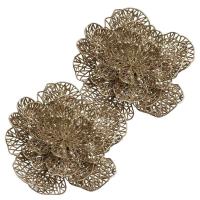 Opakowanie Ozdoby na choinkę złote kwiaty 2szt