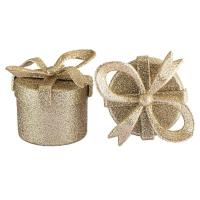 Opakowanie Ozdoby świąteczne złote prezenty 2szt