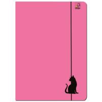 Paczka Teczka A4 z gumką Kot różowy 5 sztuk. Wydawca: EV-Corp. SmakLiter.pl Opakowanie Paczka Teczka A4 z gumką Kot różowy 5 sztuk