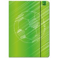 Paczka Teczka A4 z gumką Piłka zielona 5 sztuk. Wydawca: EV-Corp. SmakLiter.pl Opakowanie Paczka Teczka A4 z gumką Piłka zielona 5 sztuk