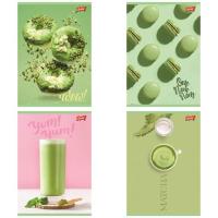 Opakowanie Paczka Zeszyt A5 60k.krata okładka laminowana Green Delicious mix 10 sztuk