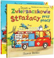 Okładka książki Pakiet Dzień w Zwierzaczkowie. Strażacy przy pracy / Wyruszamy pociągami z Kocurkami