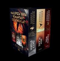 Okładka książki Pakiet: Fourth Wing. Czwarte Skrzydło. Edycja specjalna / Iron Flame. Żelazny płomień / Onyx Storm. Onyksowa burza