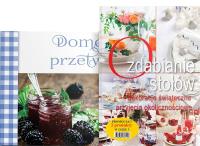Pakiet: Ozdabianie stołów + Domowe przetwory. Autor:   Praca zbiorowa. SmakLiter.pl Okładka książki Pakiet: Ozdabianie stołów + Domowe przetwory