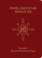 Okładka książki Pamiątka I Komunii Świętej - Modlitewnik bordowy