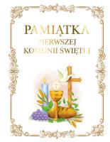 Pamiątka Pierwszej Komunii Świętej. Autor:   Praca zbiorowa. SmakLiter.pl Okładka książki Pamiątka Pierwszej Komunii Świętej