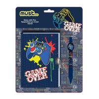 Pamiętnik Gamer + długopis. Wydawca: Diakakis. SmakLiter.pl Opakowanie Pamiętnik Gamer + długopis