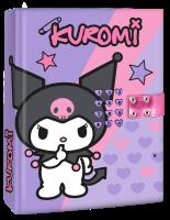Pamiętnik na kod z efektami dźwiękowymi Kuromi KU00025. Wydawca: Kids Euroswan. SmakLiter.pl Opakowanie Pamiętnik na kod z efektami dźwiękowymi Kuromi KU00025