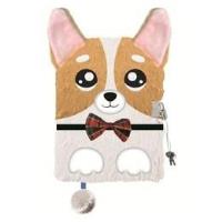 Opakowanie Pamiętnik z kłódką A5/96K 3D włochacz Corgi