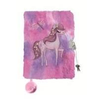 Opakowanie Pamiętnik z kłódką A5/96K 3D włochacz Horse