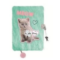 Opakowanie Pamiętnik z kłódką A5/96K włochacz Fluffy Kitty