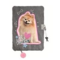 Opakowanie Pamiętnik z kłódką A5/96K włochacz Sweet pomeran.