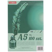 Papier Brystol 170g A5 100 ark.. Wydawca: Tobby. SmakLiter.pl Opakowanie Papier Brystol 170g A5 100 ark.