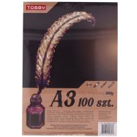 Papier Brystol 300g A3 100 ark.. Wydawca: Tobby. SmakLiter.pl Opakowanie Papier Brystol 300g A3 100 ark.