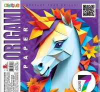 Opakowanie Papier do origami 190x190 35 arkuszy 80g/m2 Jednorożec