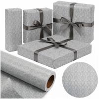 Opakowanie Papier Grey/Silver Damask X-Strong 57cmx25m