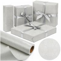 Opakowanie Papier ozdobny Srebrny Liść X-Strong 57cmx25m