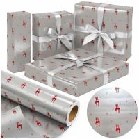 Opakowanie Papier srebrny Czerwony Renifer X-Strong 57cmx25m