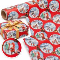 Opakowanie Papier święta Pocztówka retro X-Strong 44cmx20m